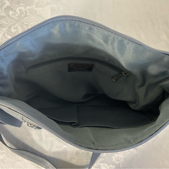 Great American Leatherworks Cross Body Bag in Gray leather new without tags - Picture 5 of 9